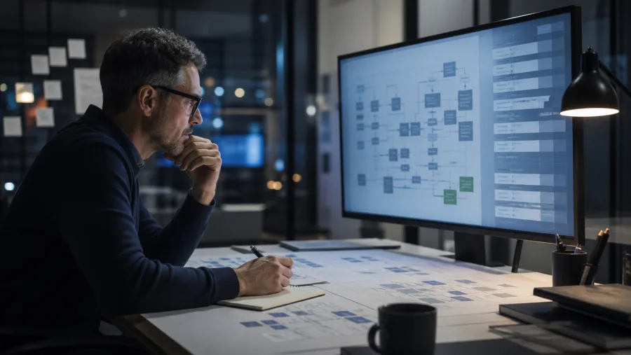 A systems architect designing an institutional operating model